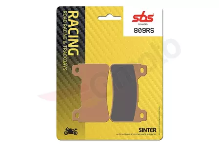 Plaquettes de frein SBS 809RS KH390 Track & Sport Sinter couleur or - 809RS
