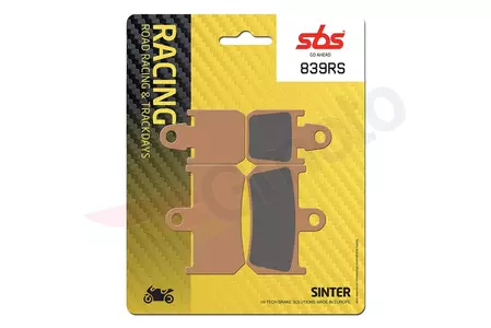 SBS 839RS KH442/4 Track & Sport Sinter stabdžių kaladėlės aukso spalvos - 839RS