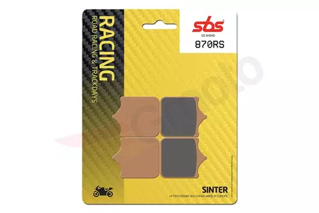 Plăcuțe de frână SBS 870RS KH491 Track & Sport Sinter, culoare aurie - 870RS