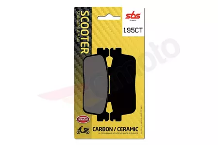 Спирачни накладки SBS 195CT KH607 Maxi Carbon Tech цвят черен - 195CT