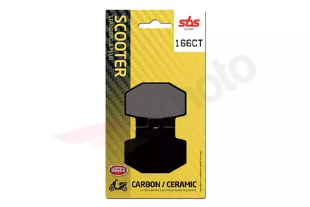 SBS 166CT KH321 Maxi Carbon Tech stabdžių kaladėlės juodos spalvos - 166CT