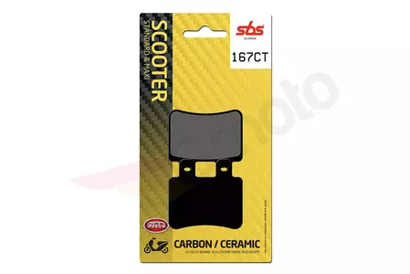 Klocki hamulcowe SBS 167CT KH350 Maxi Carbon Tech kolor czarny - 167CT