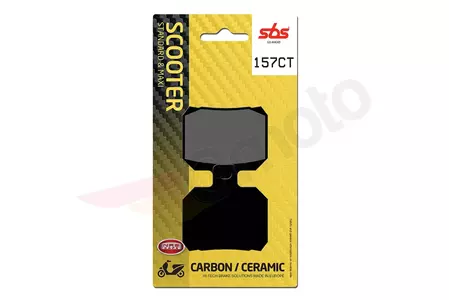 Brzdové destičky SBS 157CT KH266 Maxi Carbon Tech černé - 157CT
