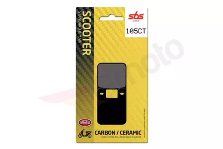 Brzdové destičky SBS 105CT KH115 Maxi Carbon Tech černé - 105CT