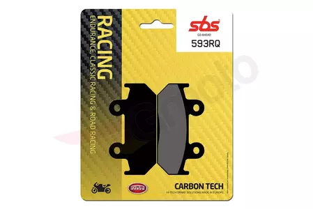 SBS 593RQ KH121 Racing Carbon Tech stabdžių kaladėlės juodos spalvos - 593RQ