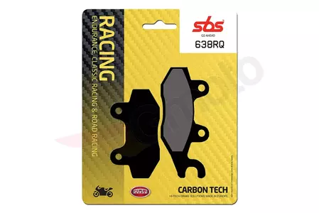 SBS 638RQ KH165 / KH215 Racing Carbon Tech stabdžių kaladėlės juodos spalvos - 638RQ
