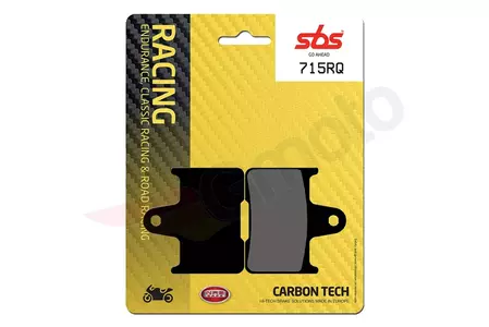 SBS 715RQ KH254 Racing Carbon Tech stabdžių kaladėlės juodos spalvos - 715RQ