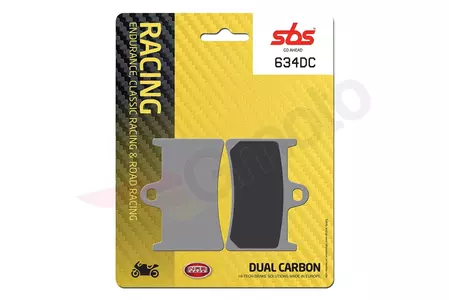 SBS 634DC KH252 / KH380 Racing Dual Carbon brake pads black - 634DC