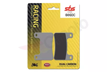 SBS 806DC KH379 Racing Dual Carbon remblokken kleur zwart - 806DC