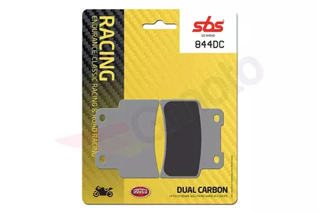 SBS 844DC KH432 Racing Dual Carbon jarrupalat väri musta - 844DC