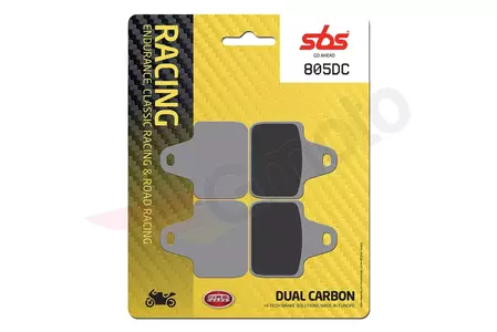 Plaquettes de frein SBS 805DC KH435/4 Racing Dual Carbon couleur noire - 805DC