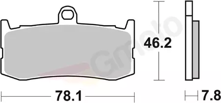 Klocki hamulcowe SBS 864DC KH491 Racing Dual Carbon kolor czarny-2