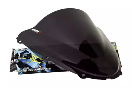 Čelní sklo na motorku Puig Racing 4053N černé-2