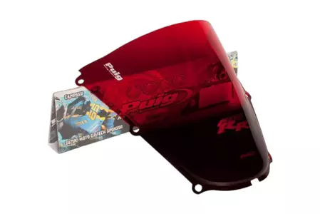 Puig Racing motociklo priekinis stiklas 2058R raudonas - 2058R