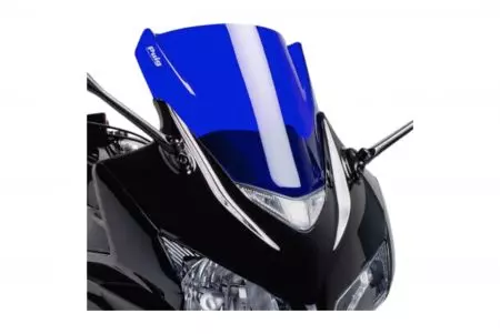 Puig Racing motociklo priekinis stiklas 6479A mėlynas - 6479A
