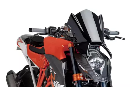 Vjetrobran motocikla Puig Sport New Generation Nakedbike 7014N, crni-1