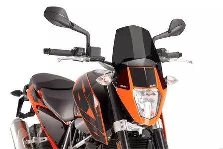 PUIG SPORT Parabrezza Nakedbike di nuova generazione 6009N nero-1