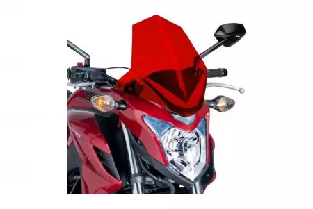 Szyba motocyklowa Puig Sport Nakedbike 6437R czerwona-1