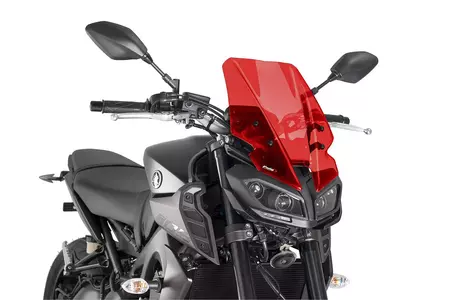 Szyba motocyklowa Puig Tour New Generation Nakedbike 9377R czerwona-1