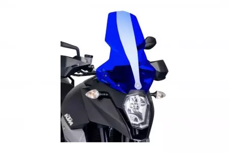 Čelné sklo na motorku Puig Tour 6495A modré-1
