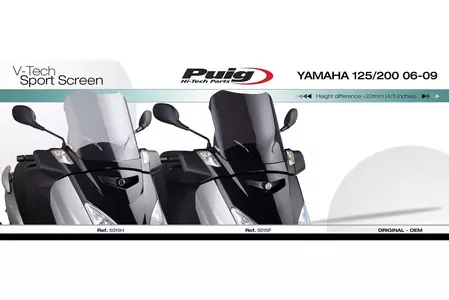 Puig Tour V-Tech 5015H para-brisas colorido para motociclos-2
