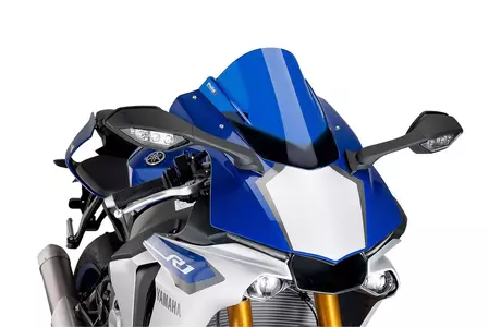 Čelní sklo na motocykl Puig Racing 7648A modré - 7648A
