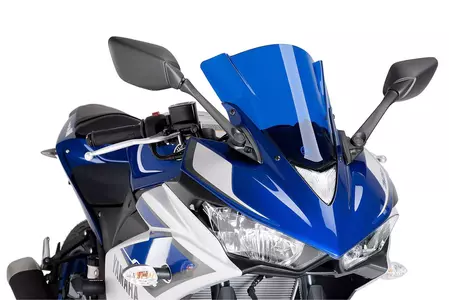 Čelní sklo na motocykl Puig Racing 7649A modré - 7649A