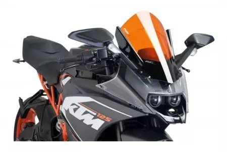 Szyba motocyklowa Puig Racing 7004T pomarańczowa - 7004T