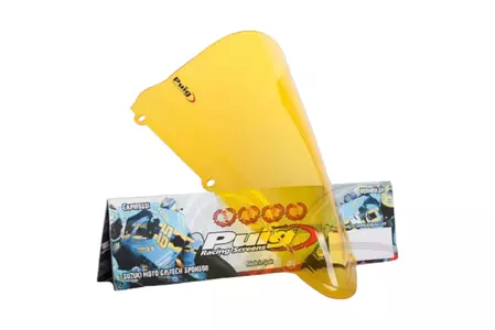 Puig Racing 4637G žluté čelní sklo na motorku-1