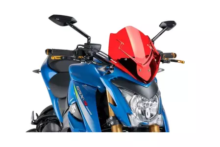 Szyba motocyklowa Puig Sport New Generation Nakedbike 7653R czerwona - 7653R