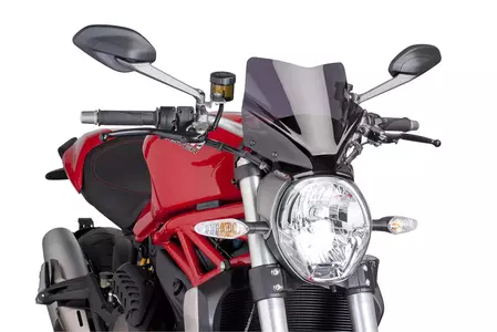 Vjetrobran motocikla Puig Sport nove generacije Nakedbike 7013F, jako zatamnjen-1
