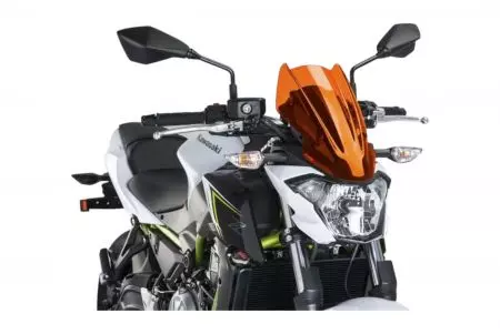 Szyba motocyklowa Puig Sport New Generation Nakedbike 9588T pomarańczowa-1