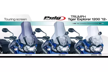 Puig Tour 6000W transparant motorfiets windscherm-2