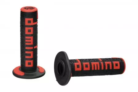 Conjunto de pegas Domino preto/vermelho D.22mm. C.120mm - A36041C4042A7-0
