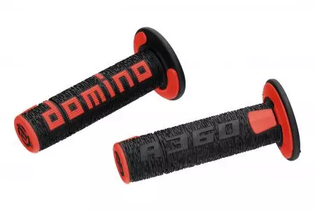 Conjunto de pegas Domino preto/vermelho D.22mm. C.120mm-3