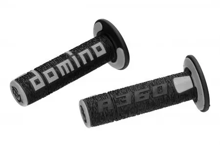 Jeu de poignées Domino noir/gris D.22mm. L.120mm-3