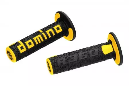 Conjunto de pegas Domino preto/amarelo D.22mm. C.120mm-3