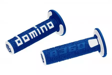 Комплект дръжки Domino синьо/бяло D.22mm. Д.120 мм-3