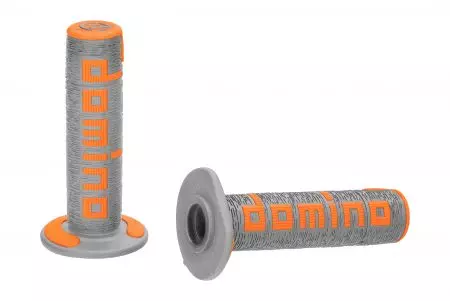Komplet manetek Domino szaro/pomarańczowe D.22mm. L.120mm-1