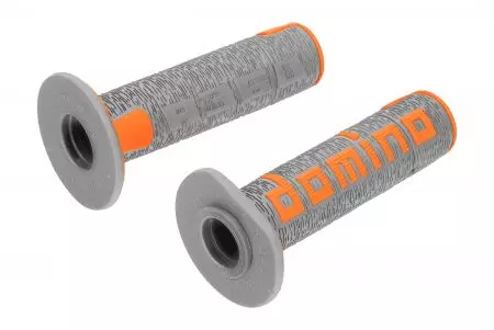Komplet manetek Domino szaro/pomarańczowe D.22mm. L.120mm-2