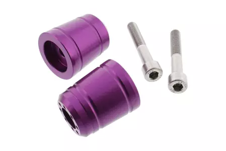 PRO-BOLT Kawasakin alumiiniset ohjauspyörän päät violetti-1