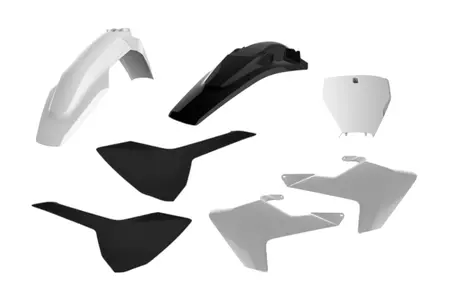 Polisport Body Kit plástico blanco y negro - 90828