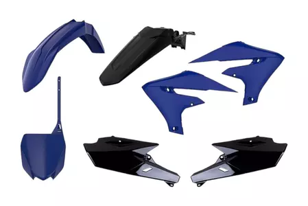 Kit de carrocería Polisport de plástico azul-negro - 90830