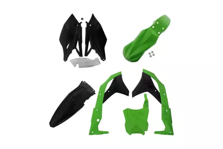 Plastik Satz Kit Body Kit Polisport grün/schwarz - 90836
