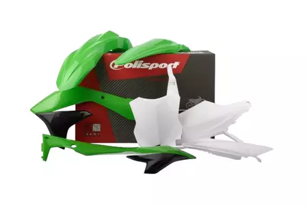 Plastik Satz Kit Body Kit Polisport grün 05/weiß - 90816