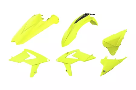 Kit carrosserie Polisport plastique jaune fluorescent - 90789