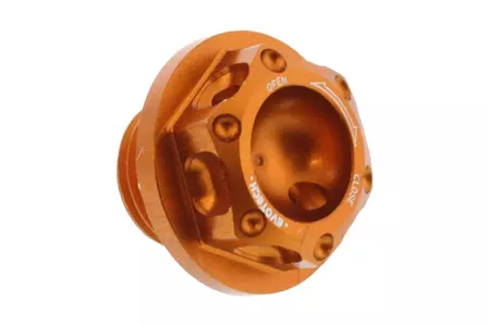 Capac de umplere a uleiului EVOTECH 16x1.5mm aluminiu portocaliu - OFC-13-Or