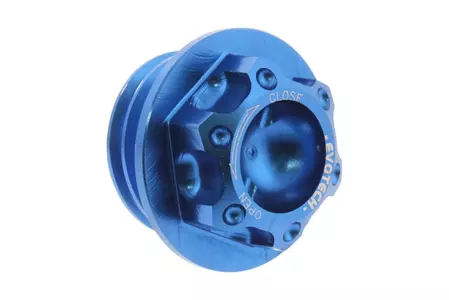 EVOTECH oliepåfyldningsdæksel 24x3,0 mm aluminium blå-1