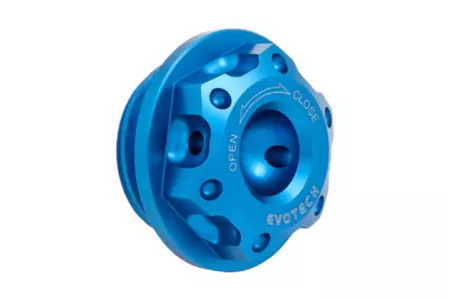 Tappo olio EVOTECH 26x3.0mm alluminio blu-1