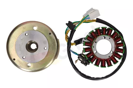 Stator alternatora - magnet + magnetni kotač Suzuki GN 125-2